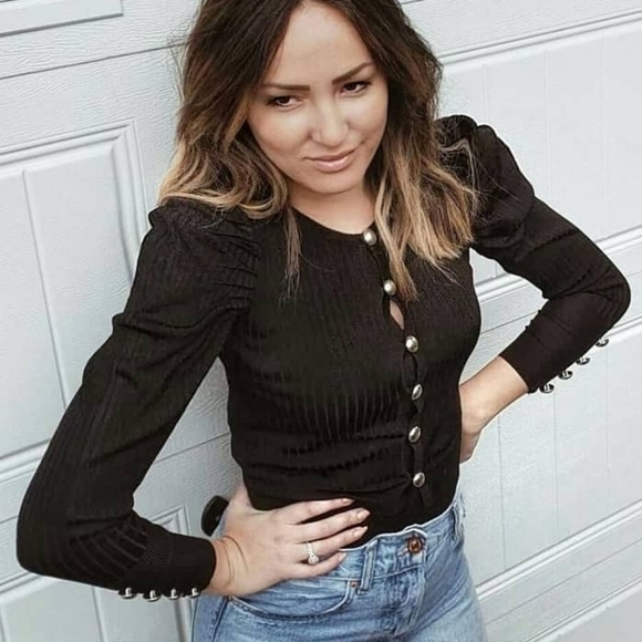 Zara Ribbed Cardigan - Picture 1 of 3